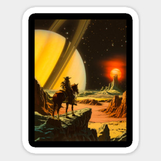 Cosmic Cowboy Sticker