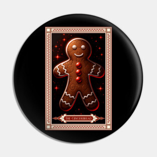 The Gingerbread Man Tarot Card Pin