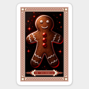 The Gingerbread Man Tarot Card Sticker