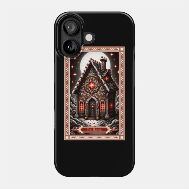 The Gingerbread House Tarot Card Phone Case by HolidayBug
