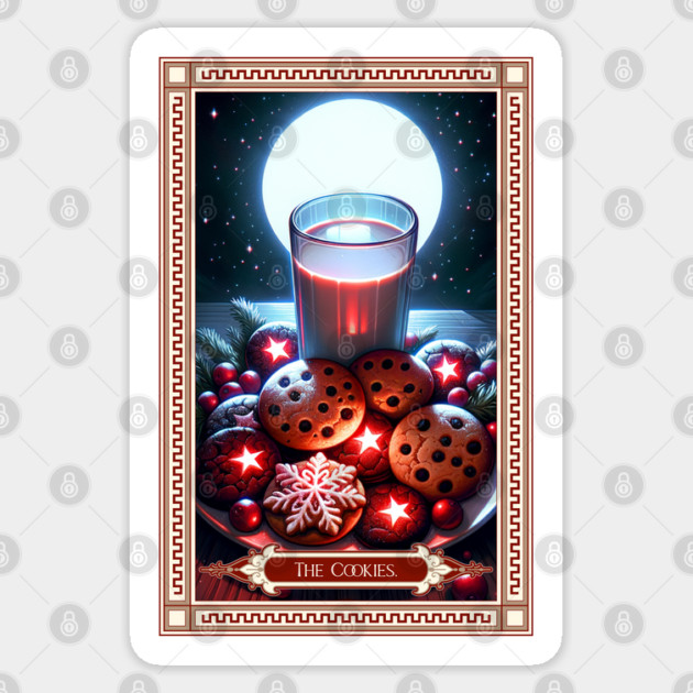 The Christmas Cookie Tarot Card Sticker by HolidayBug