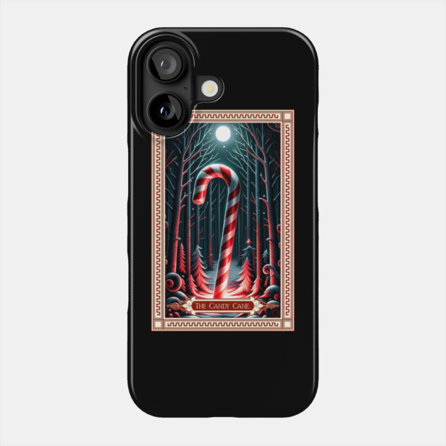 The Candy Cane Tarot Card Phone Case by HolidayBug