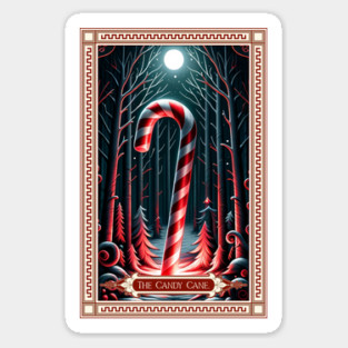 The Candy Cane Tarot Card Sticker