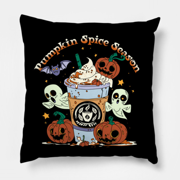 Pumpkin Spice Season Pillow by H. R. Sinclair