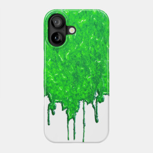 Green Slime Drip Texture Phone Case