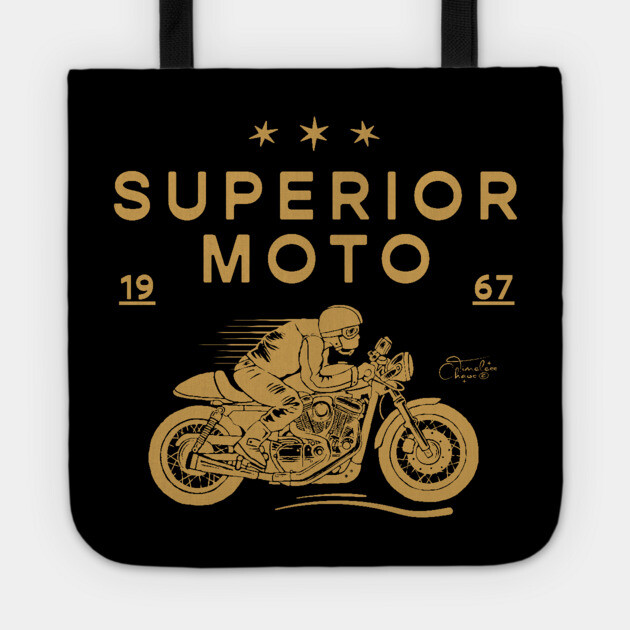 Superior Moto Racing Tote by Timeless Chaos