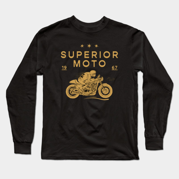 Superior Moto Racing Long Sleeve T-Shirt by Timeless Chaos