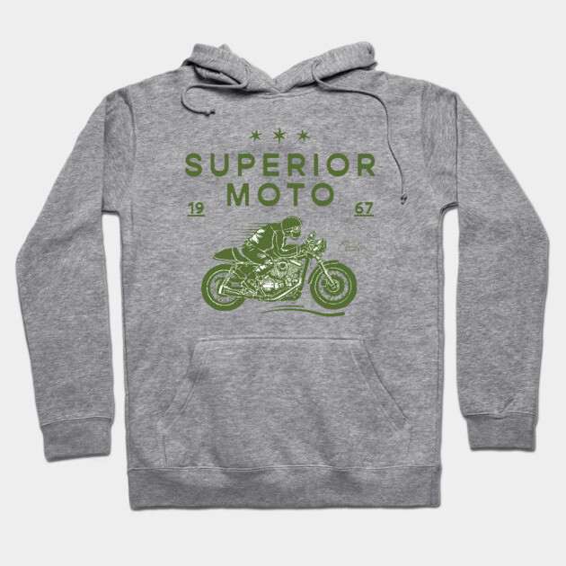 Superior Moto Racing Hoodie by Timeless Chaos