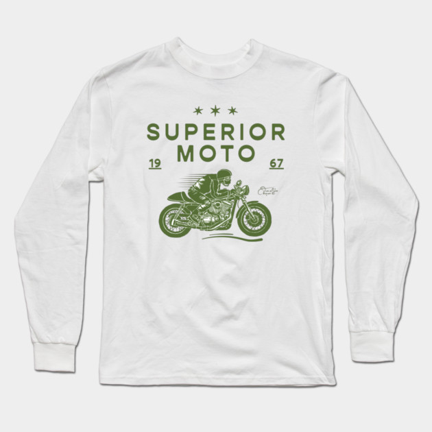 Superior Moto Racing Long Sleeve T-Shirt by Timeless Chaos