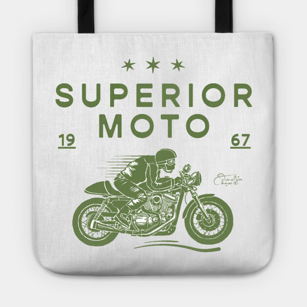 Superior Moto Racing Tote by Timeless Chaos