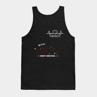Heartbeat Chronicles Merry Christmas Statement Design 1 Tank Top