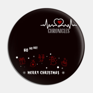 Heartbeat Chronicles Merry Christmas Statement Design 1 Pin