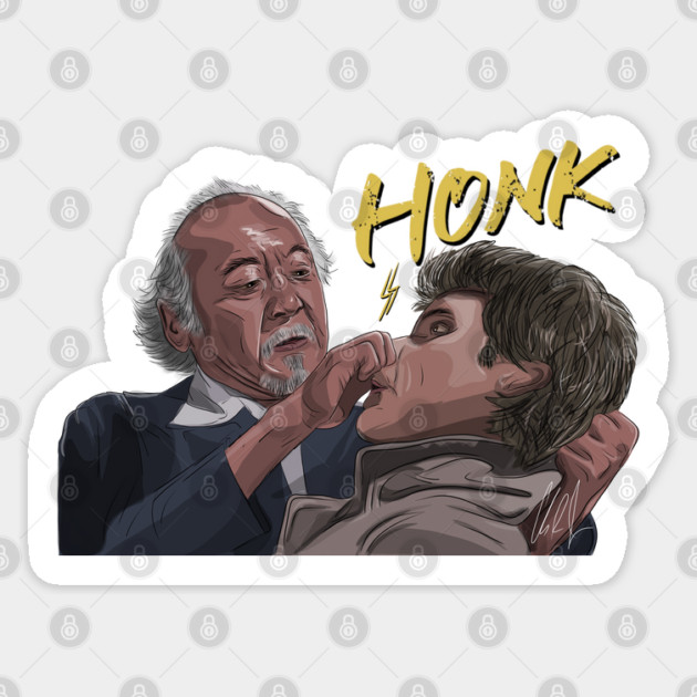 Karate Kid 2: HONK Sticker by 51Deesigns