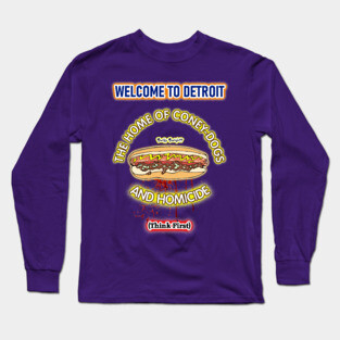 Welcome To Detroit Long Sleeve T-Shirt