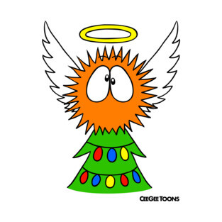 'Fluffy Christmas' Angel T-Shirt