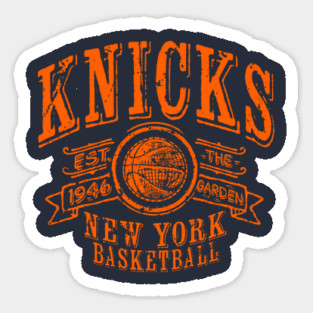 Knicks Vintage Basketball Sticker