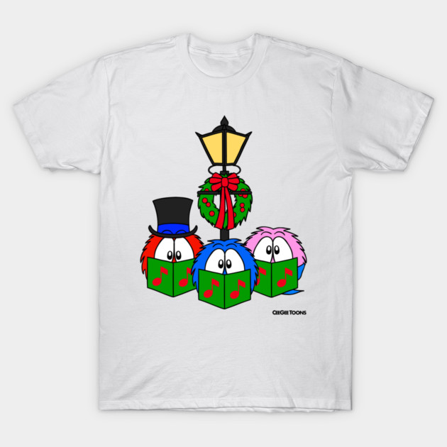 'Fluffy Christmas' Carol Singers T-Shirt by CeeGeeToons