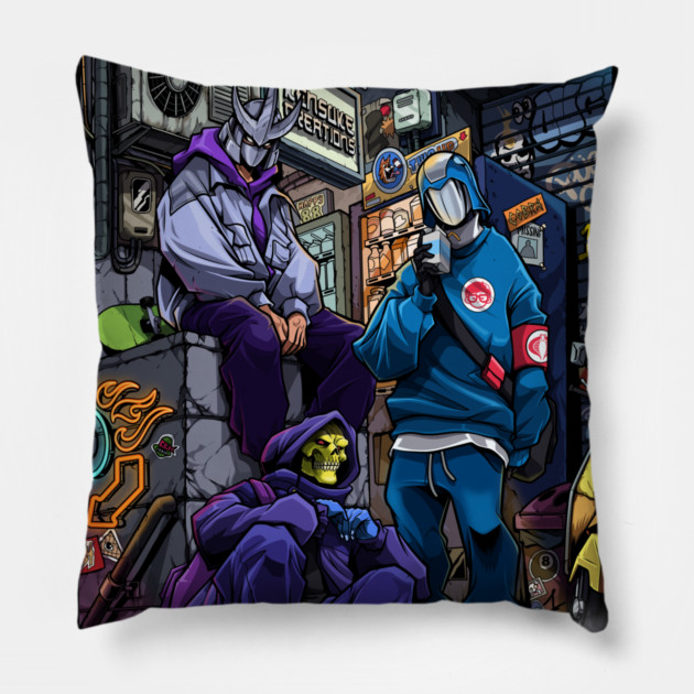 Chillin Villains Pillow by Kensuke
