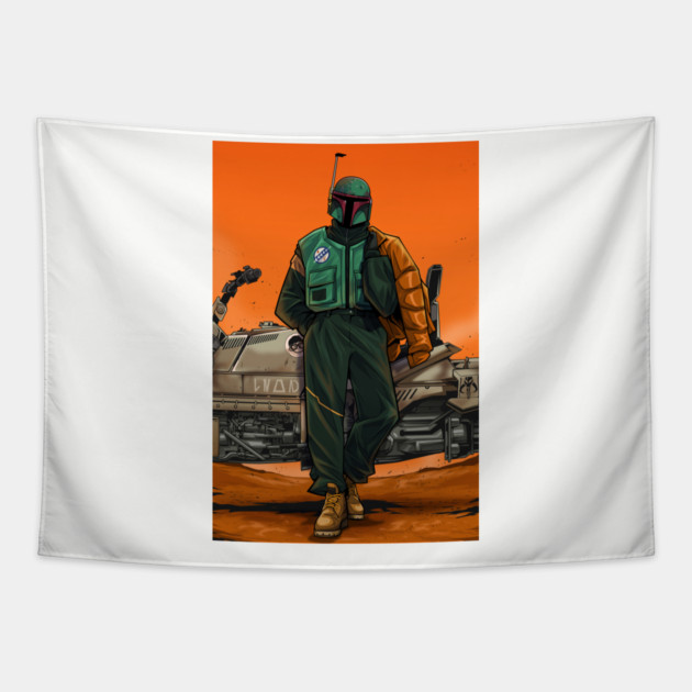 Bounty Hunter Tapestry by Kensuke