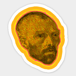 Vincent van Gogh's Self-Portrait (Dedicated to Paul Gauguin) Sticker