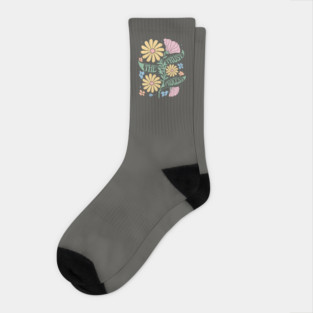 The magic is in you; inspirational; motivational; motivate; inspire; quote; saying; boho; flowers; heal; healing; spiritual; motivational words; Socks
