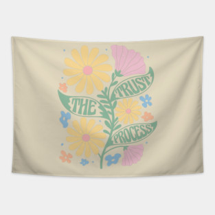 The magic is in you; inspirational; motivational; motivate; inspire; quote; saying; boho; flowers; heal; healing; spiritual; motivational words; Tapestry