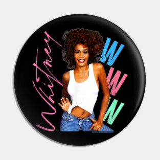 Vintage Whitney Houston Inspired Pin