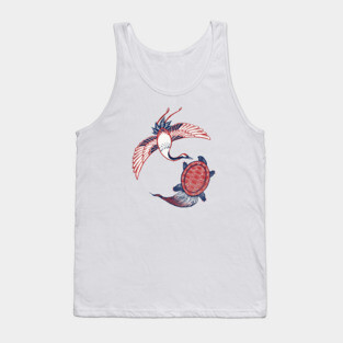 Tsuru-Kame (Crane and Tortoise) Tank Top