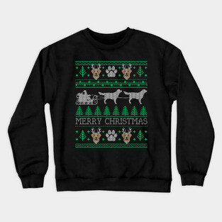 Funny Labrador Retriever Dog Lovers Ugly Christmas Xmas Crewneck Sweatshirt