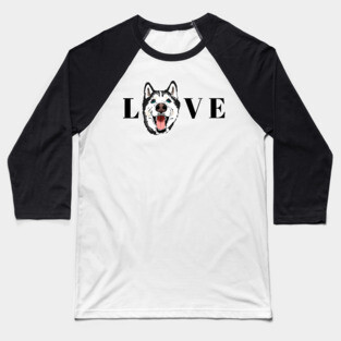 Husky Lovers, Husky Moms, Husky Dads Baseball T-Shirt