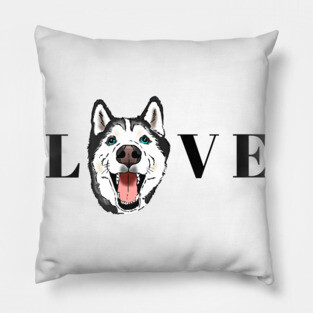 Husky Lovers, Husky Moms, Husky Dads Pillow