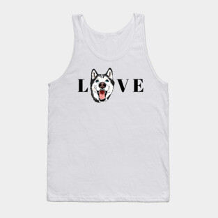 Husky Lovers, Husky Moms, Husky Dads Tank Top