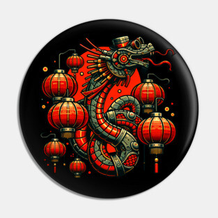 Steampunk Chinese New Year Snake Pin