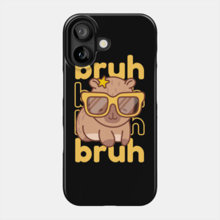 Bruh Capybara Phone Case