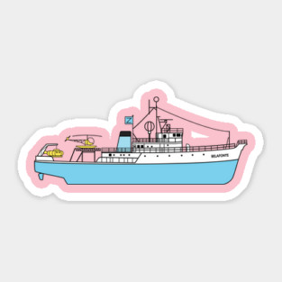 The Belafonte - Wes Anderson Illustration Sticker
