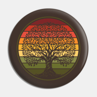 Autumn Tree of Life Pin