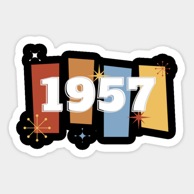 1957 Time Capsule Era - Front & Back - Retro Pop Culture Sticker by OTL Spotlight