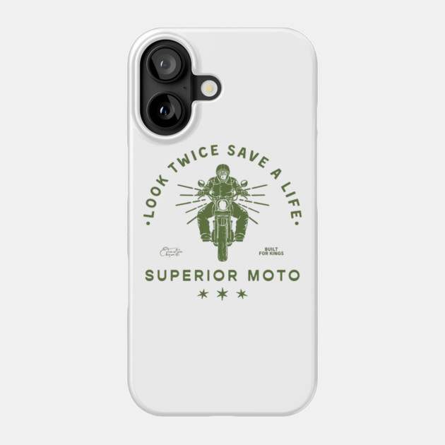 Look Twice Superior Moto Phone Case by Timeless Chaos