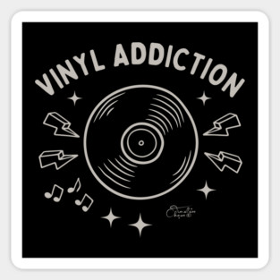 Vinyl Addiction Magnet