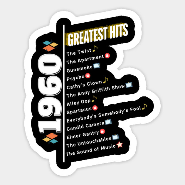 1960 Time Capsule Era - Front & Back - Retro Pop Culture Magnet by OTL Spotlight