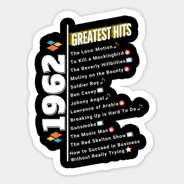 1962 Time Capsule Era - Front & Back - Retro Pop Culture Magnet by OTL Spotlight