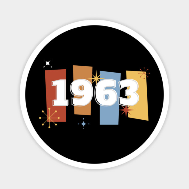 1963 Time Capsule Era - Front & Back - Retro Pop Culture Magnet by OTL Spotlight