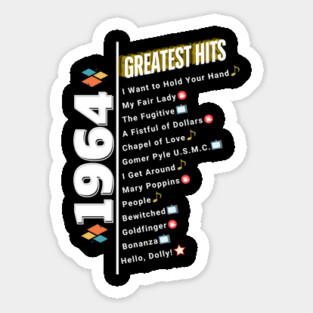 1964 Time Capsule Era - Front & Back - Retro Pop Culture Magnet