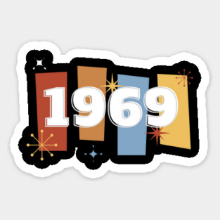 1969 Time Capsule Era - Front & Back - Retro Pop Culture Sticker