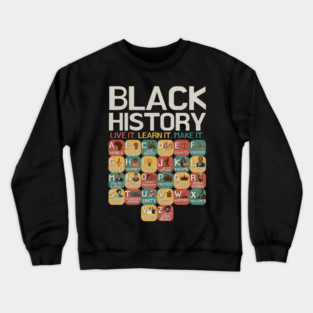 Heroes-of-black-history Crewneck Sweatshirt
