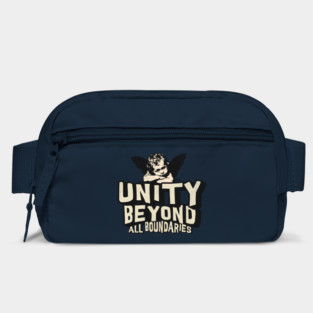 Unity Beyond All Boundaries Design: Inspirational Message with Artistic Child Statue Bag