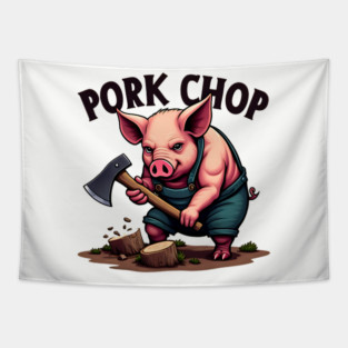 Pork Chop - Funny Pun Tapestry