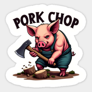 Pork Chop - Funny Pun Magnet