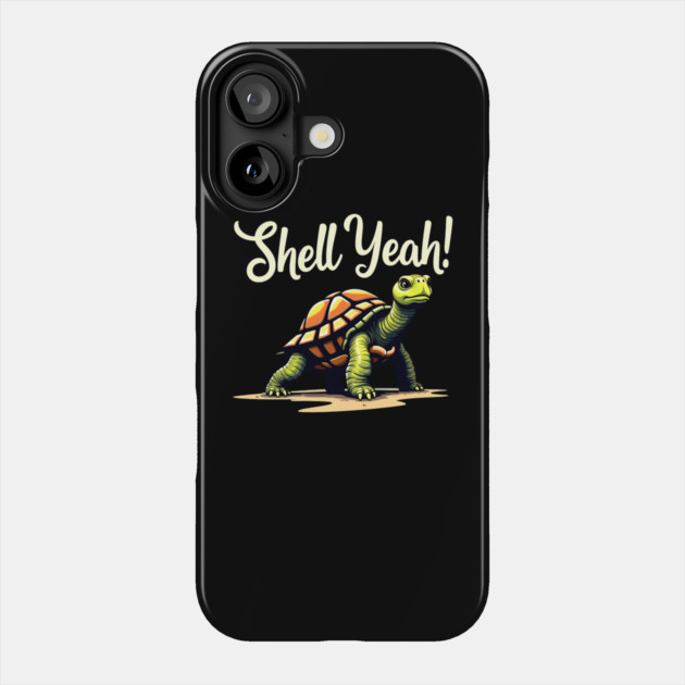 Shell Yeah - Turtle Phone Case by Silly Me Studio