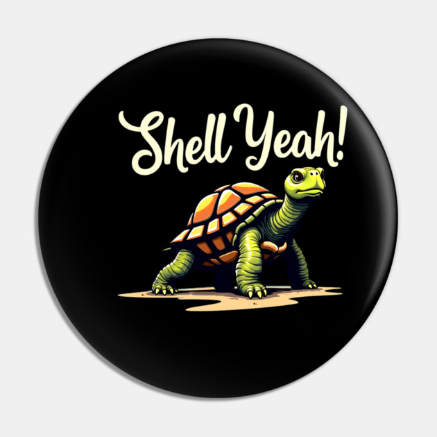 Shell Yeah - Turtle Pin by Silly Me Studio
